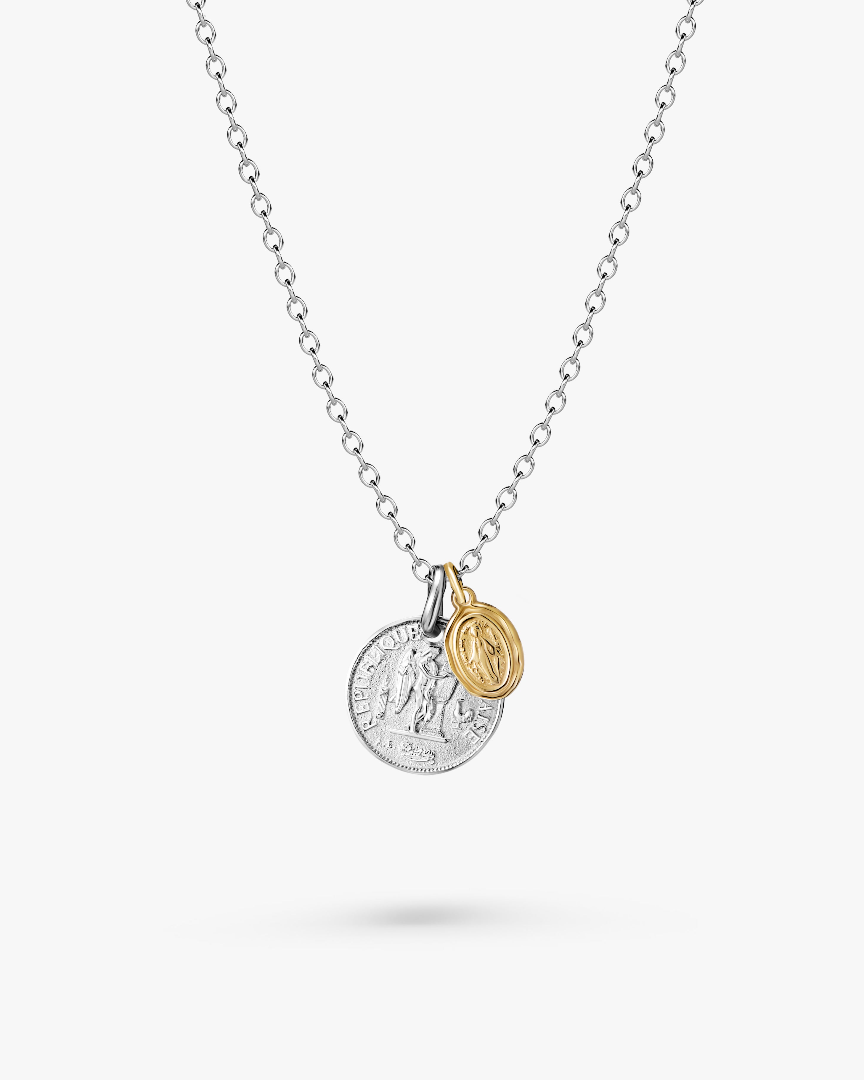 316L double coin necklace #N58 – LOSE FORD