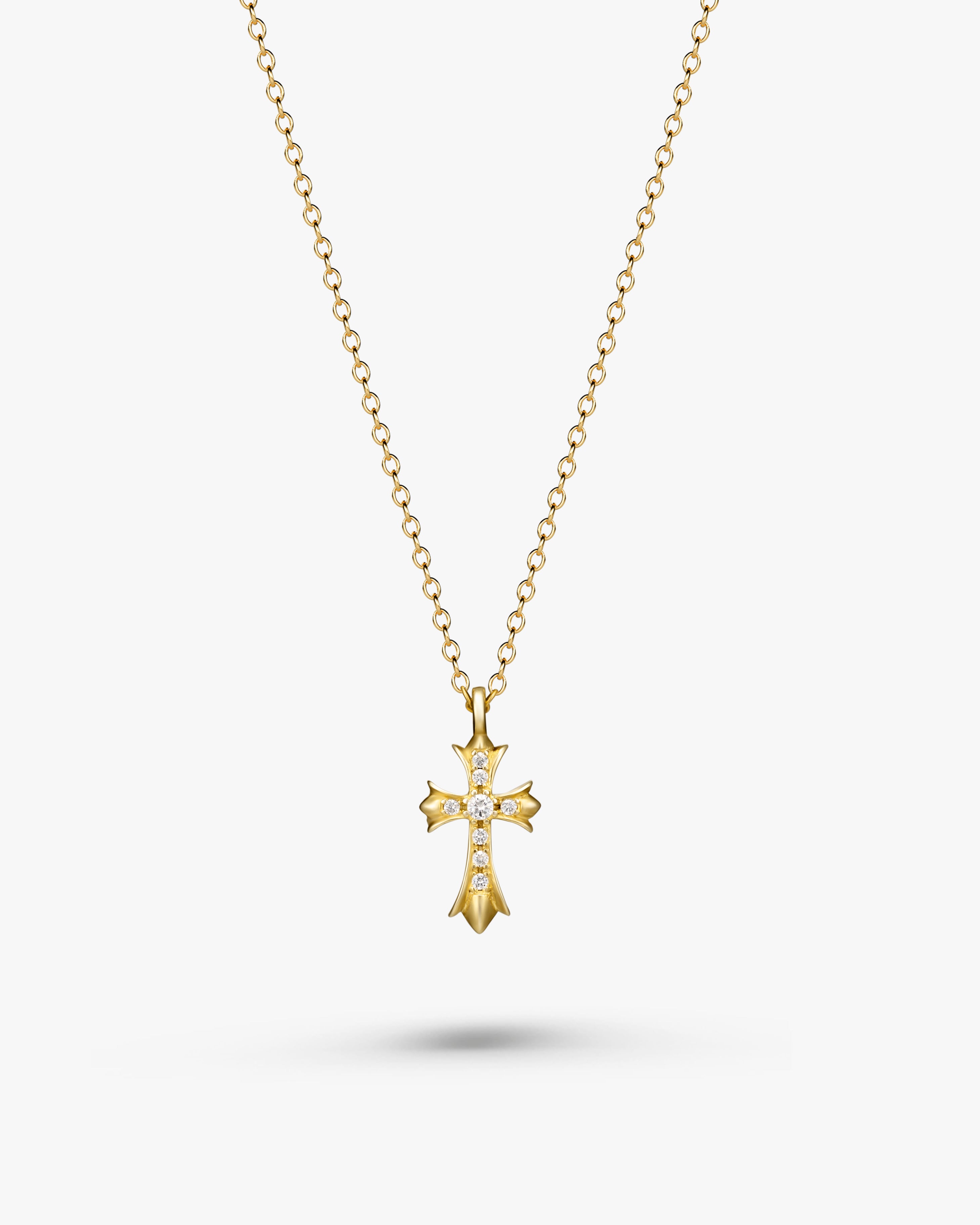 アクセサリー 14K gold chain & cross charm s925 cross necklace #N23 – LOSE FORD