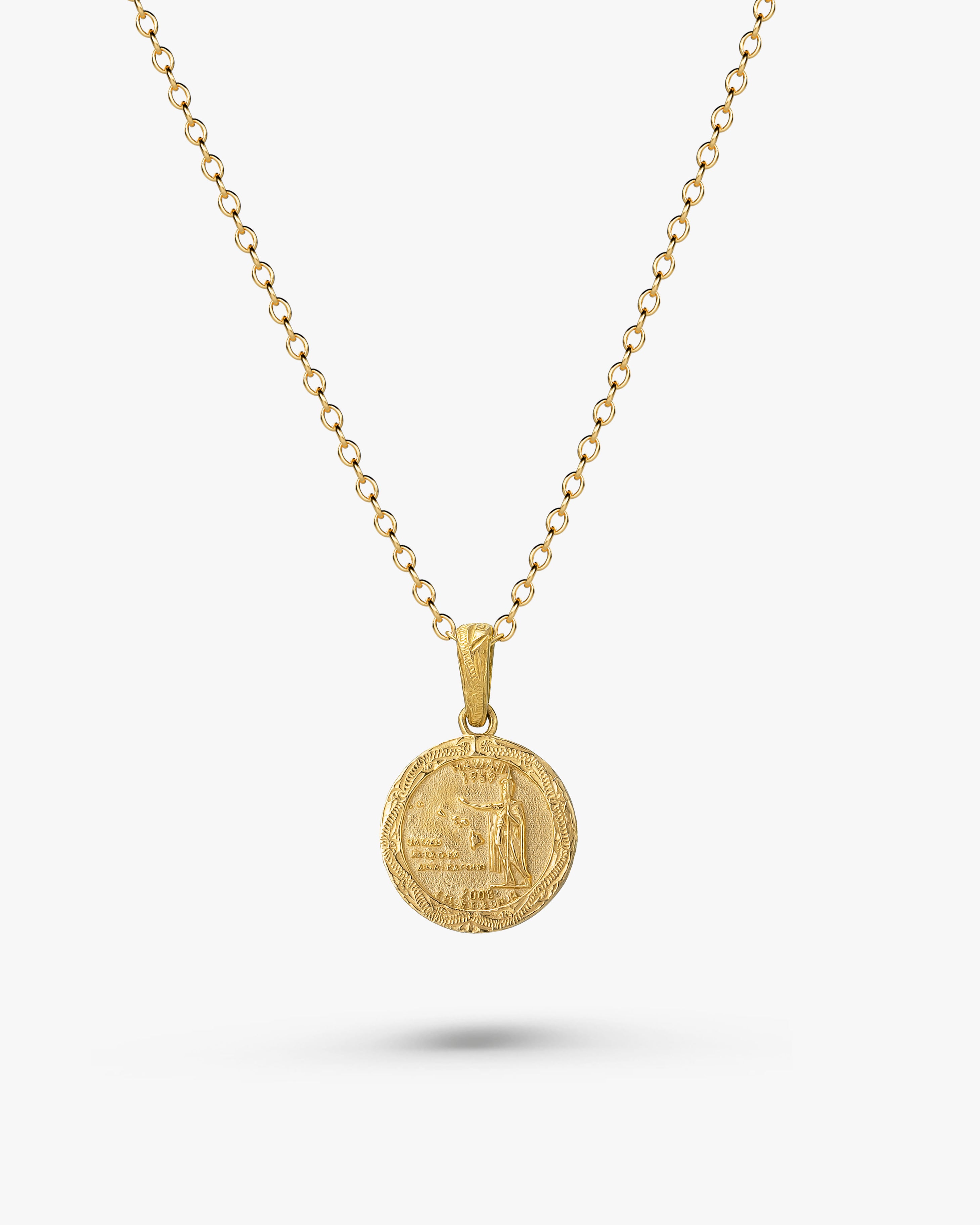 316L hawaiian coin necklace #N55 – LOSE FORD