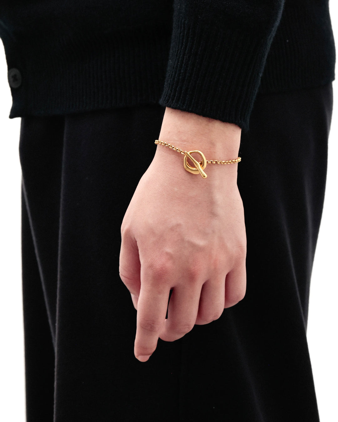 316L irregular circle OT bracelet #B67