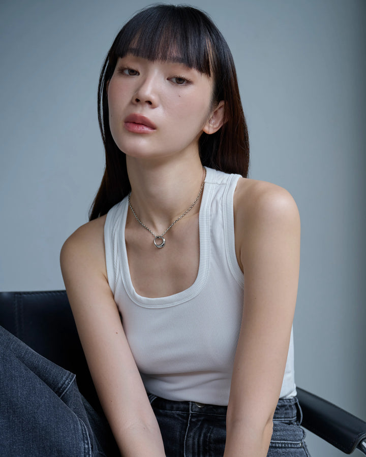 316L irregular circle necklace #N110