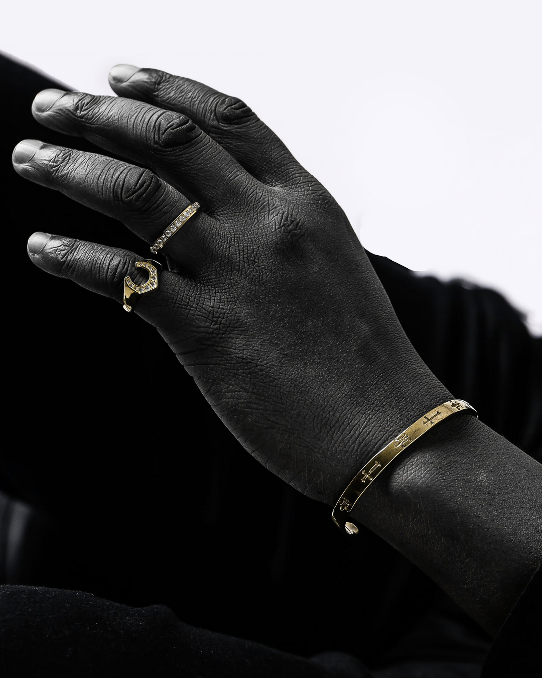 s925 horseshoe ring #R14