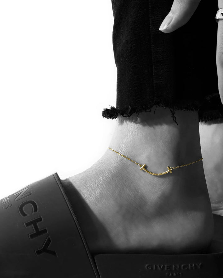 316L hawaiian T anklet #B21