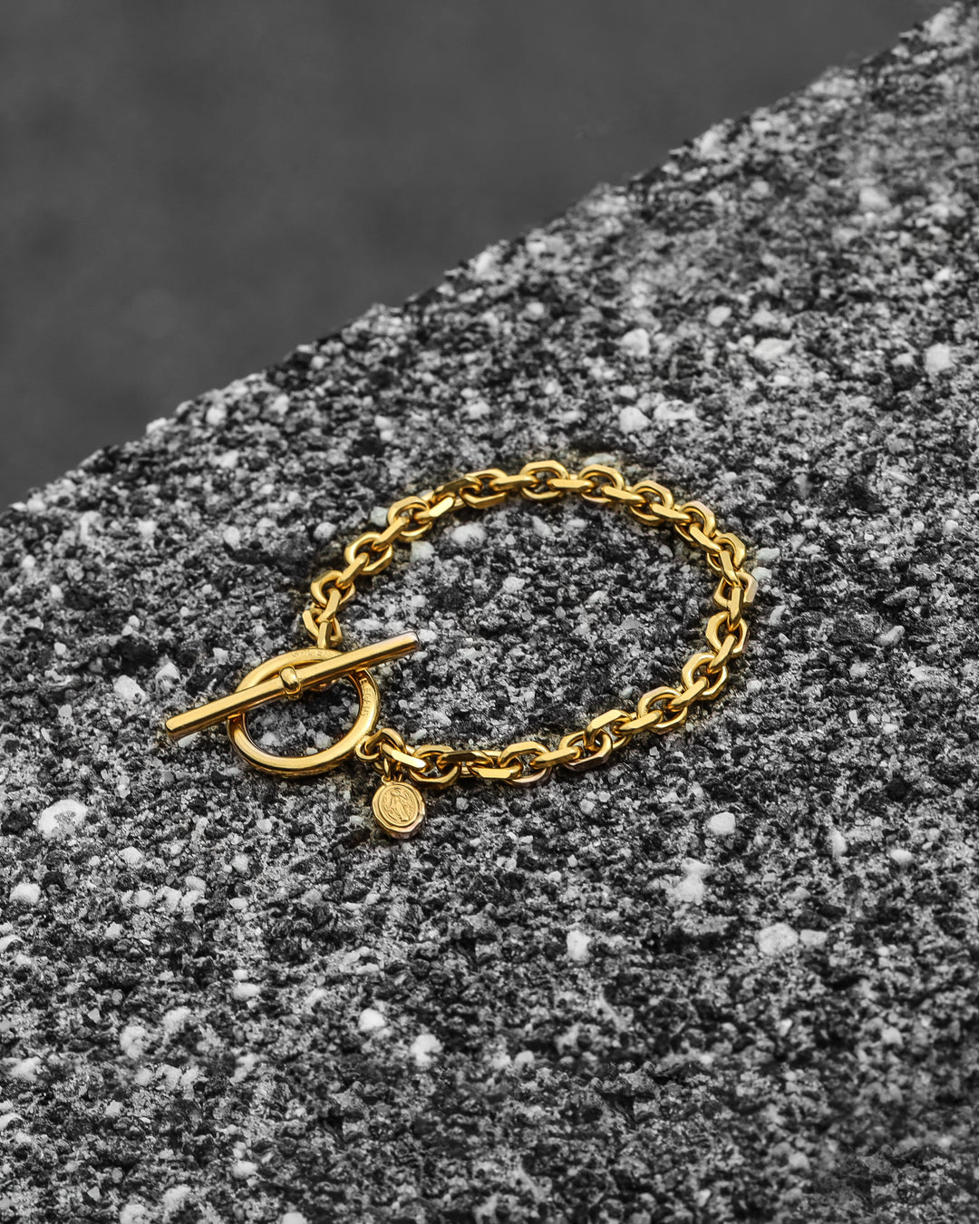 316L coin chain bracelet #B29