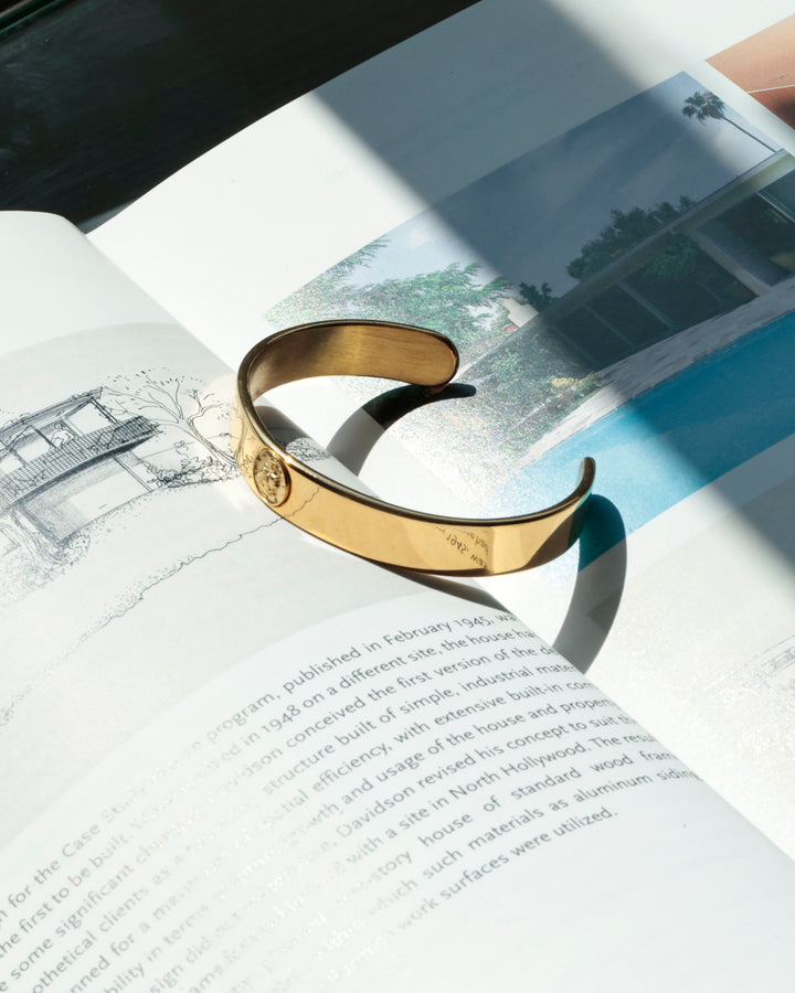 316L coin bangle #B36
