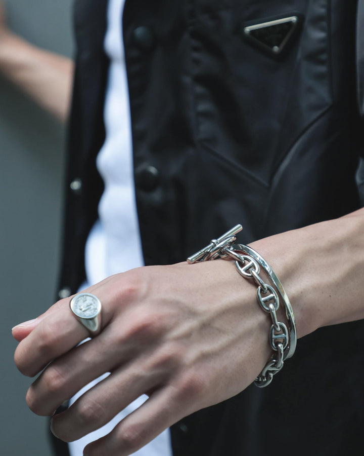 316L twist bangle #B40