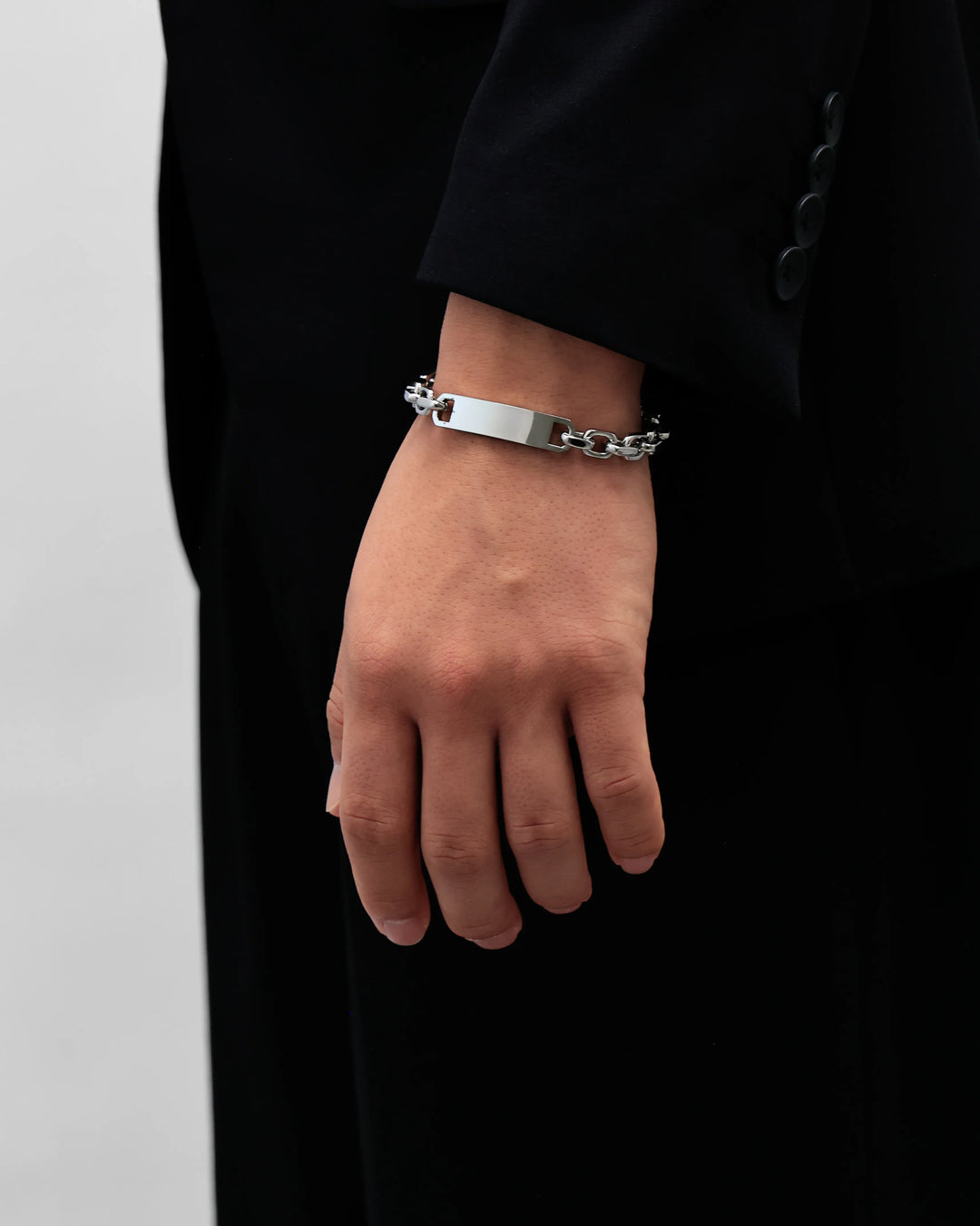 316L id chain bracelet ＃B49