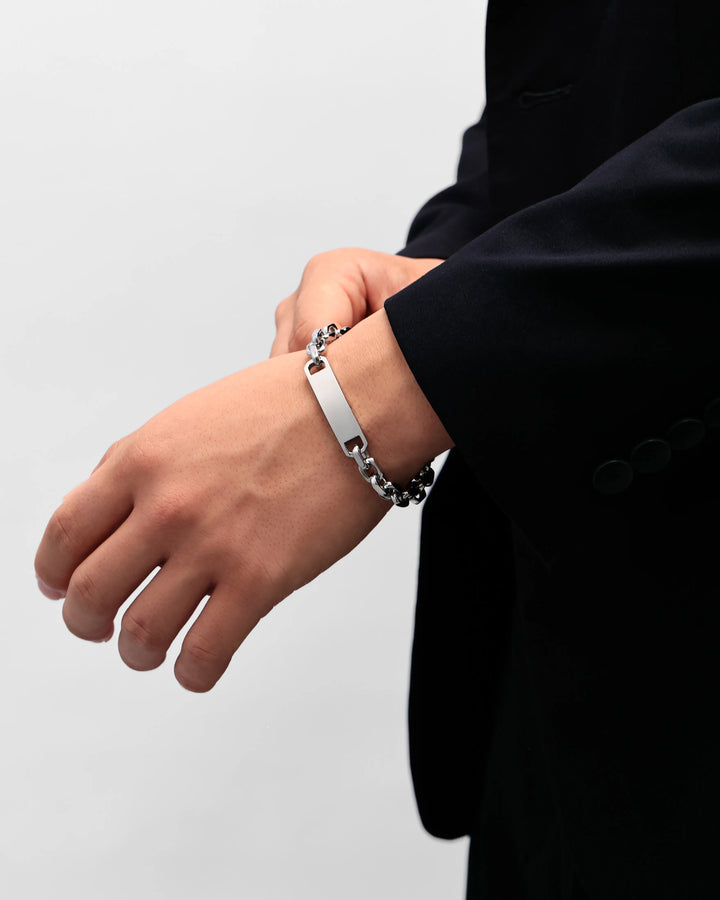 316L id chain bracelet ＃B49