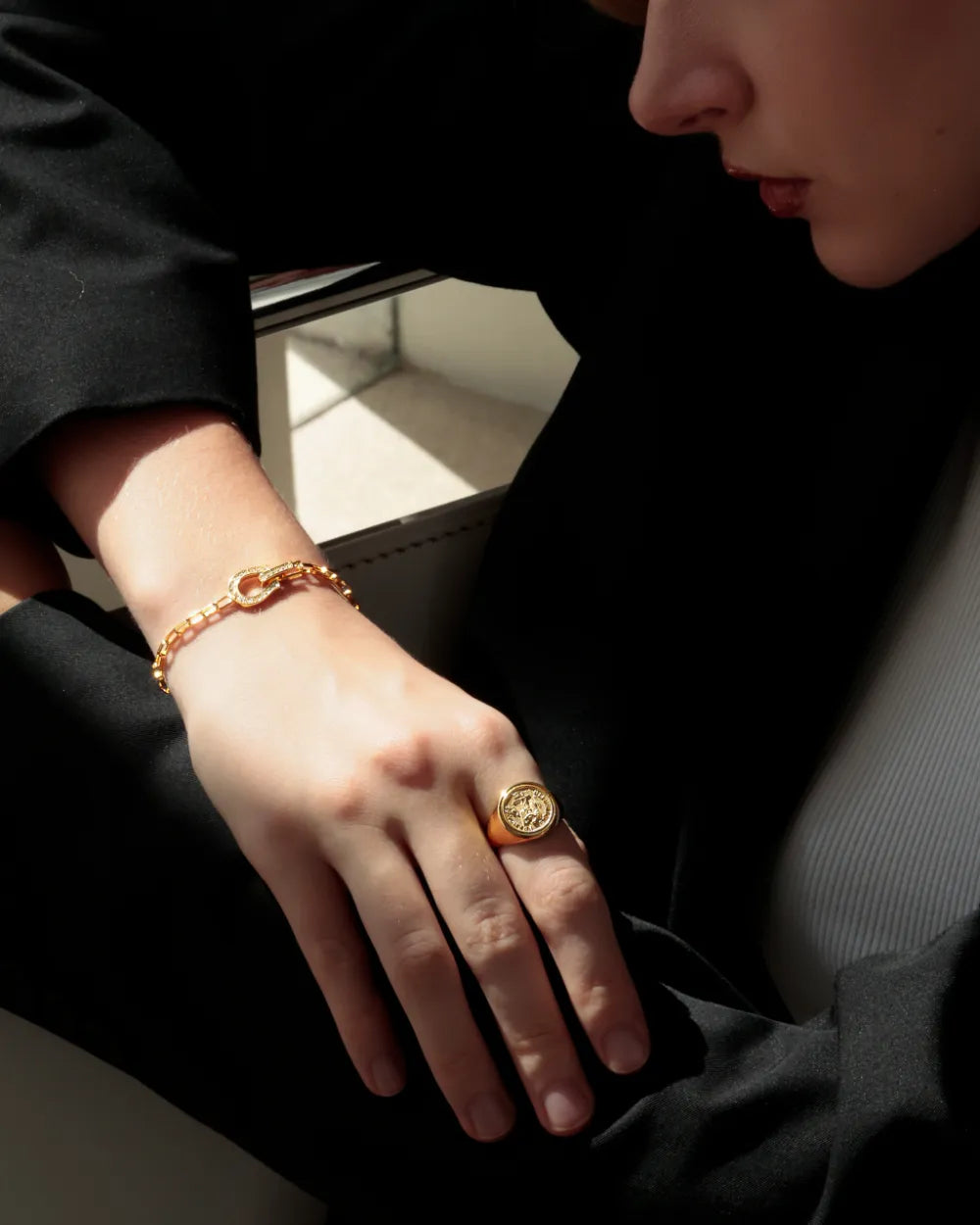 s925 horseshoe chain bracelet #B50 – LOSE FORD s925 horseshoe chain bracelet #B50 – LOSE FORD