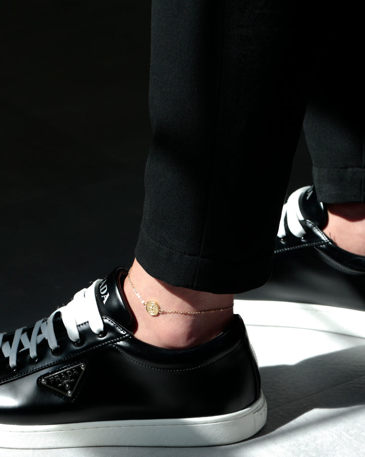 316L compass anklet #B58