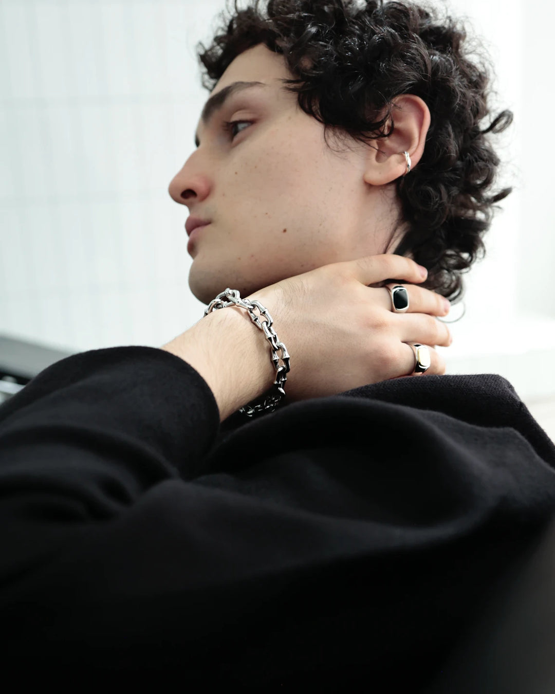 316L spiky chain bracelet #B64