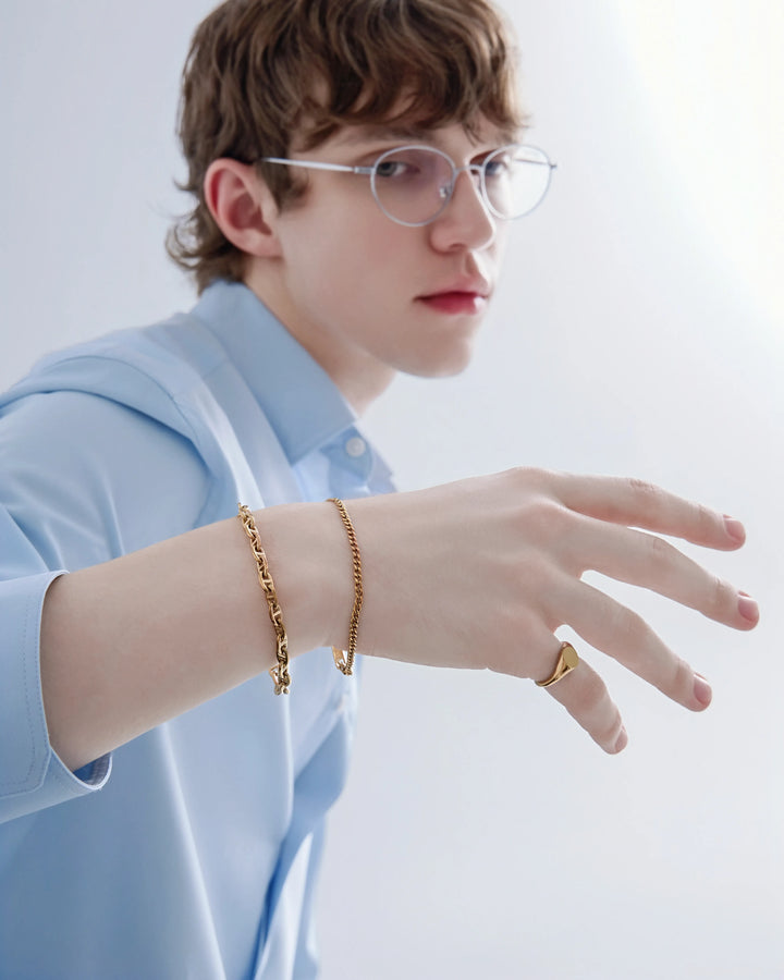 316L slim chain bracelet #B69