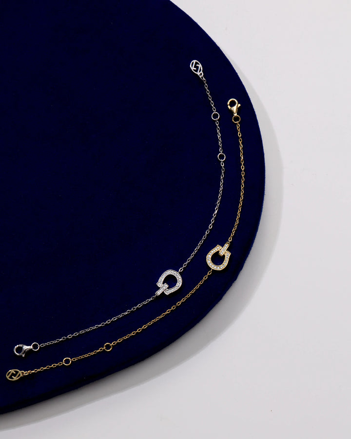 s925 compact horseshoe bracelet #B71