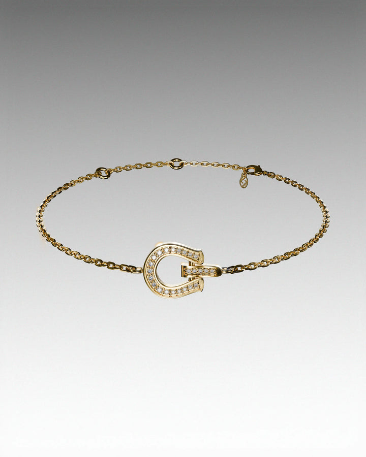 s925 compact horseshoe bracelet #B71