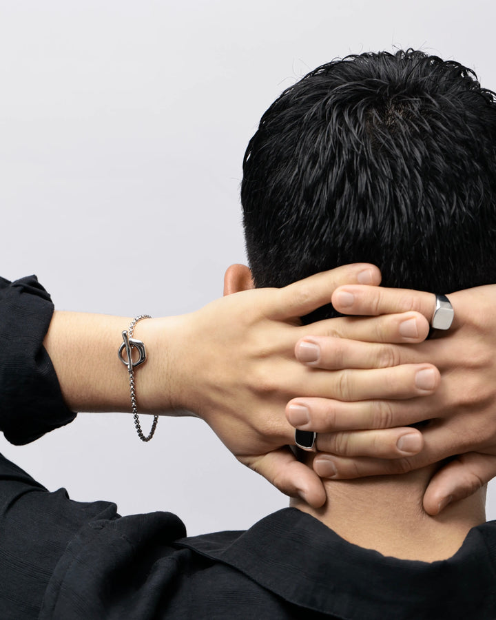 316L irregular circle OT bracelet #B67