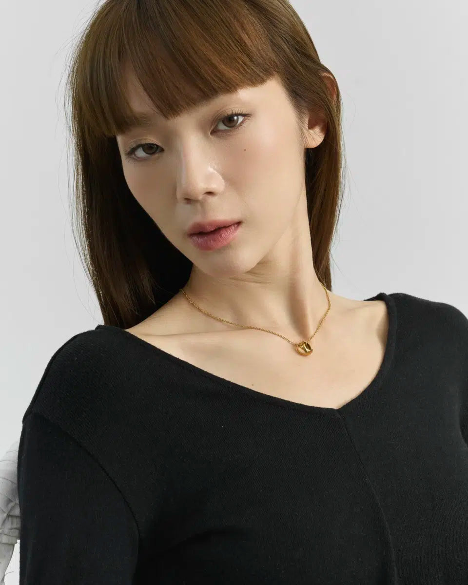 316L triple ring necklace #N125