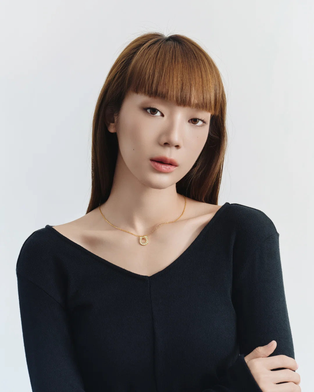 s925 horseshoe necklace #N61