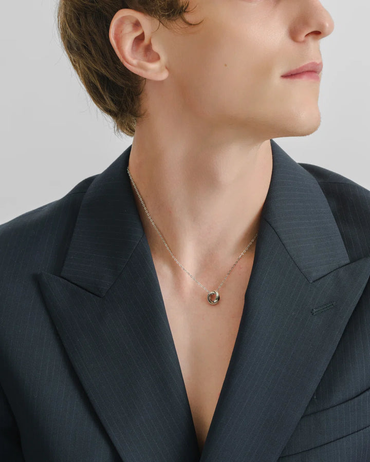 316L double ring necklace #N71