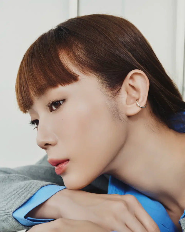 s925 cut earcuff #P28