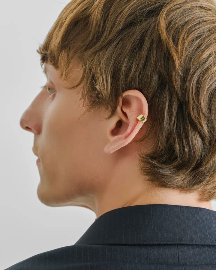 s925 bone earcuff #P29