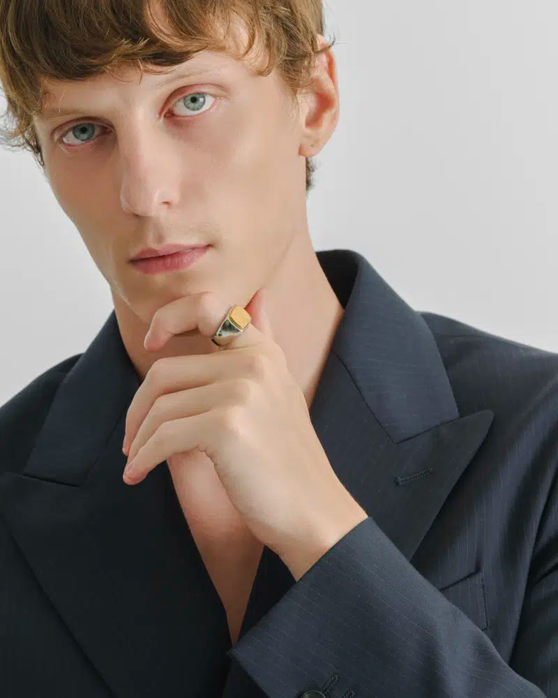 316L signet ring (by color) #R19