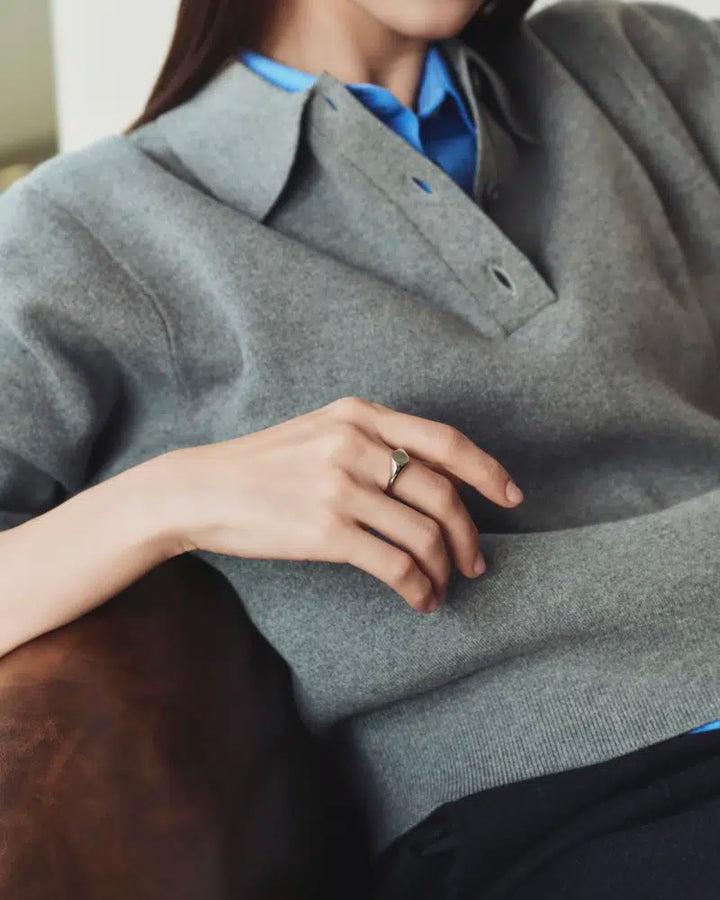 316L compact signet ring #R65