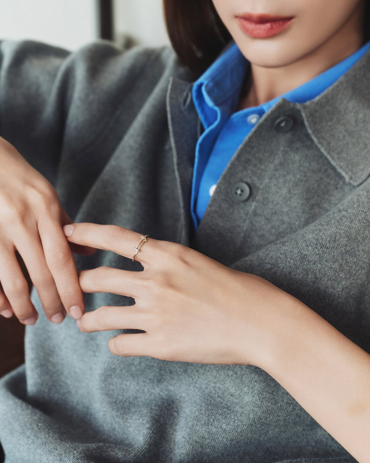 s925 bridge ring #R66