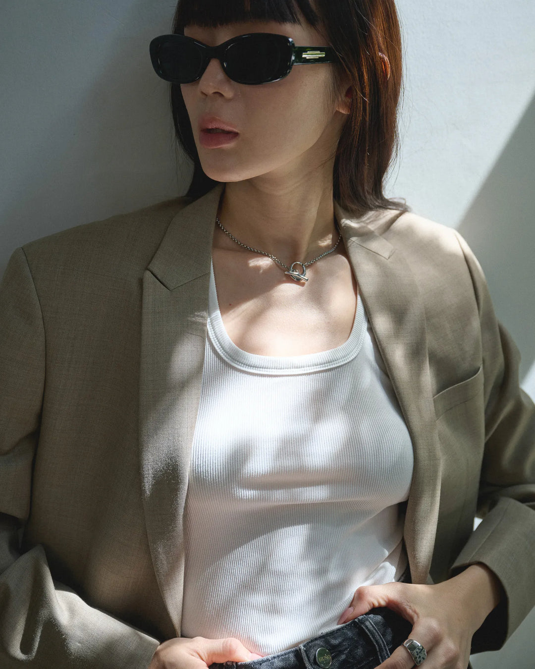 316L irregular circle OT necklace #N109