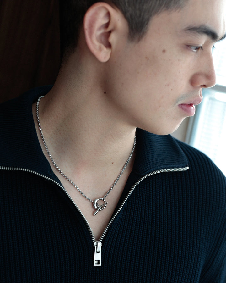 316L irregular circle OT necklace #N109