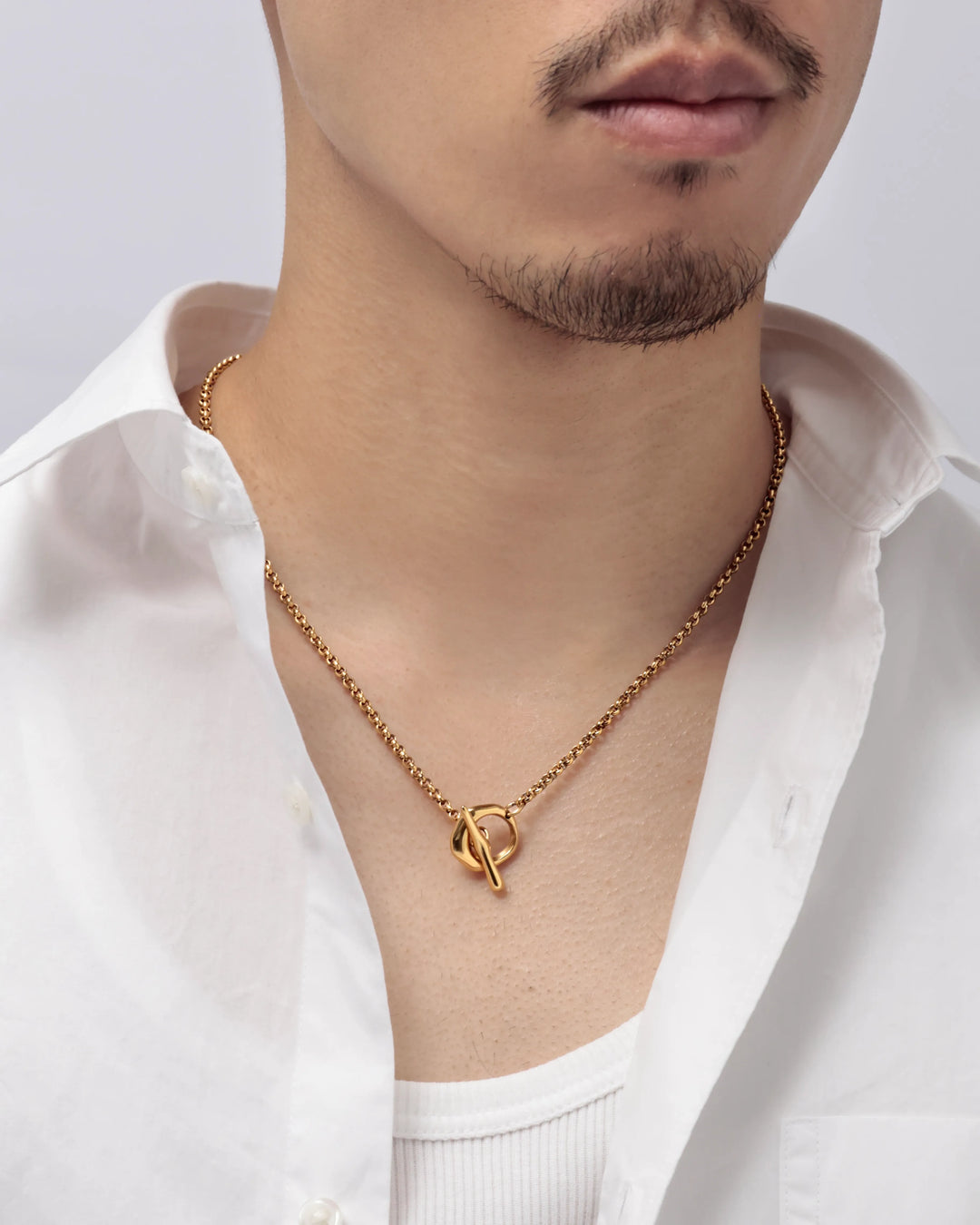316L irregular circle OT necklace #N109