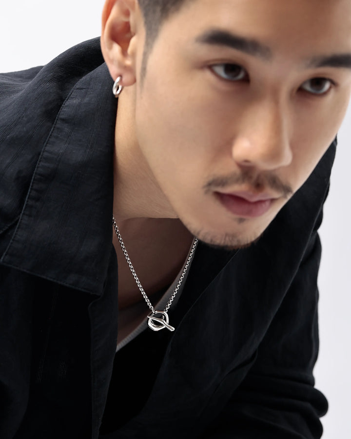 316L irregular circle OT necklace #N109