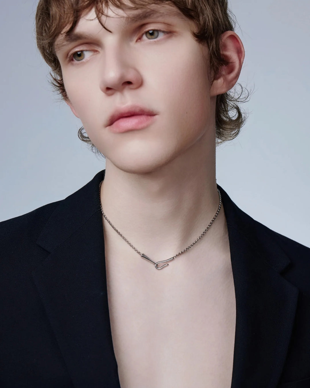 316L hook necklace #N111