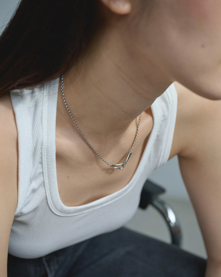 316L hook necklace #N111