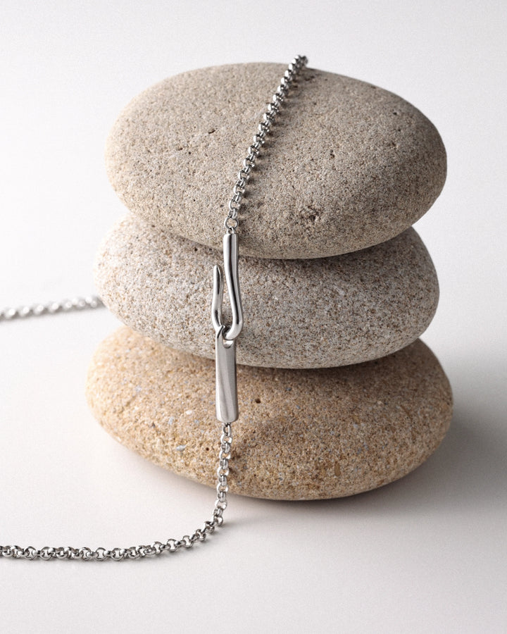 316L hook necklace #N111