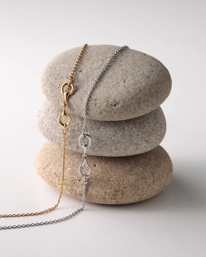 316L horse bit necklace #N112