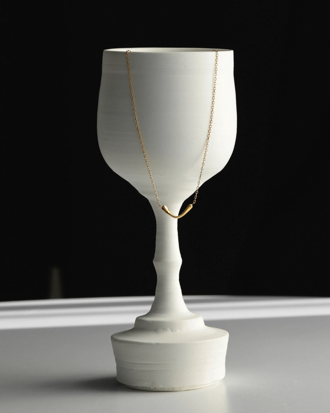 316L v curve necklace #N115