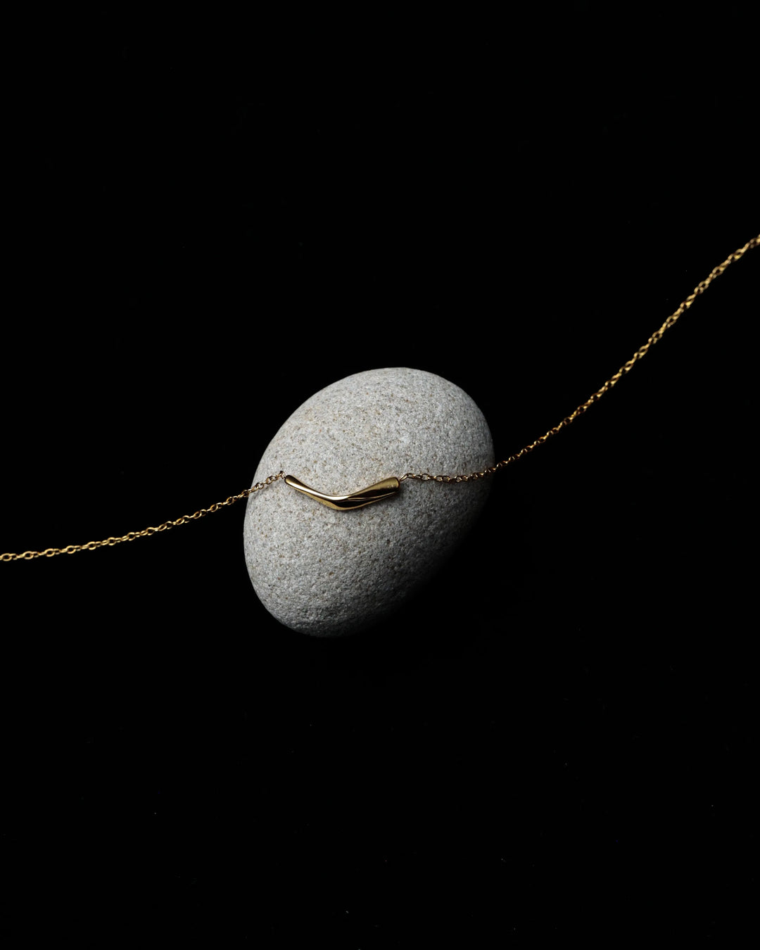 316L v curve necklace #N115