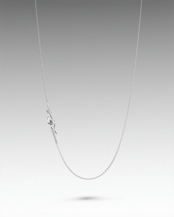 s925 double hook necklace #N128
