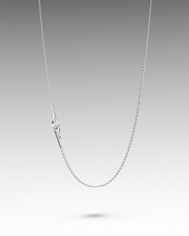 s925 double hook necklace #N128