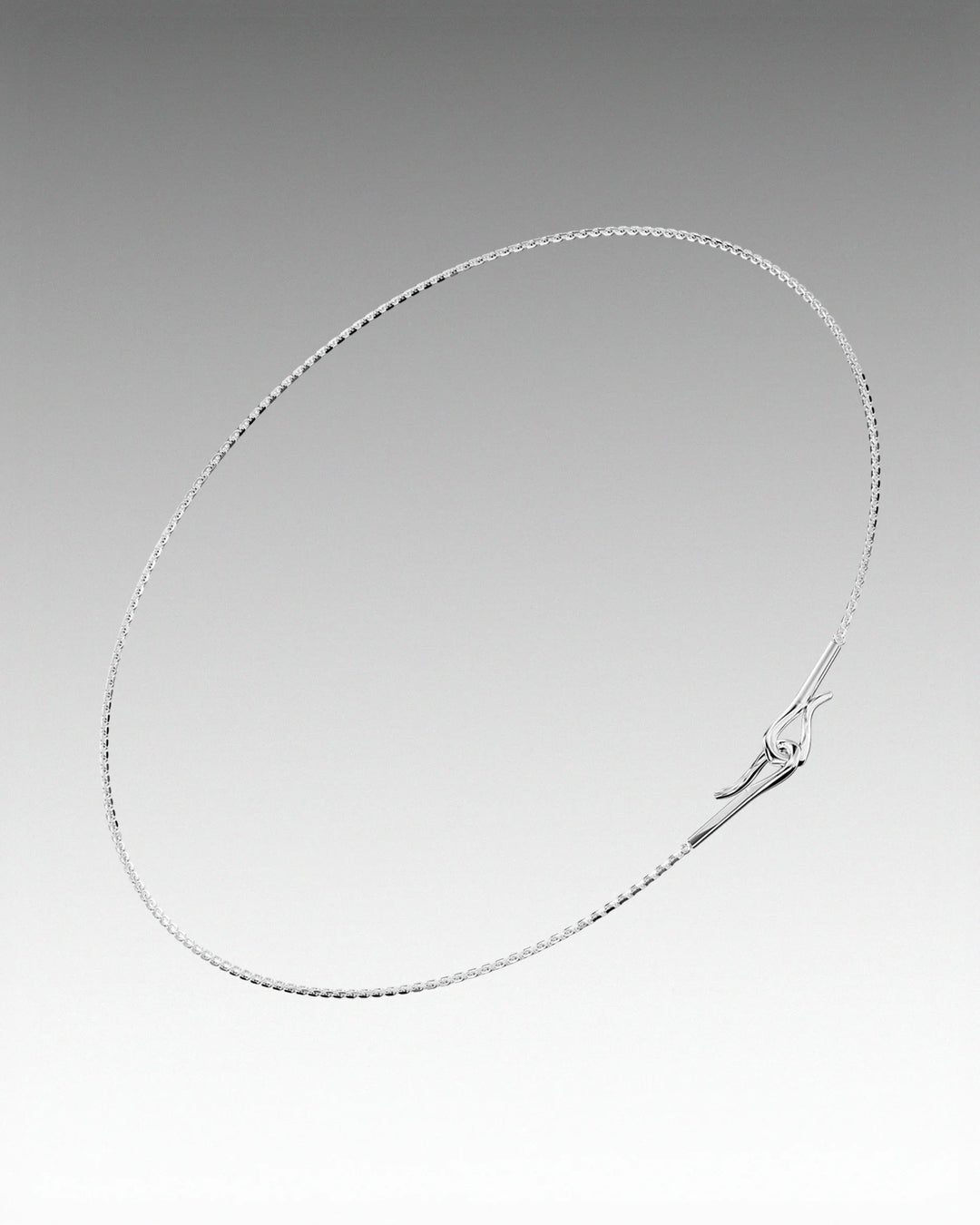 s925 double hook necklace #N128