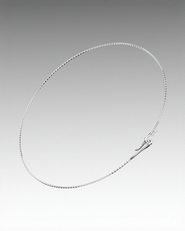 s925 double hook necklace #N128