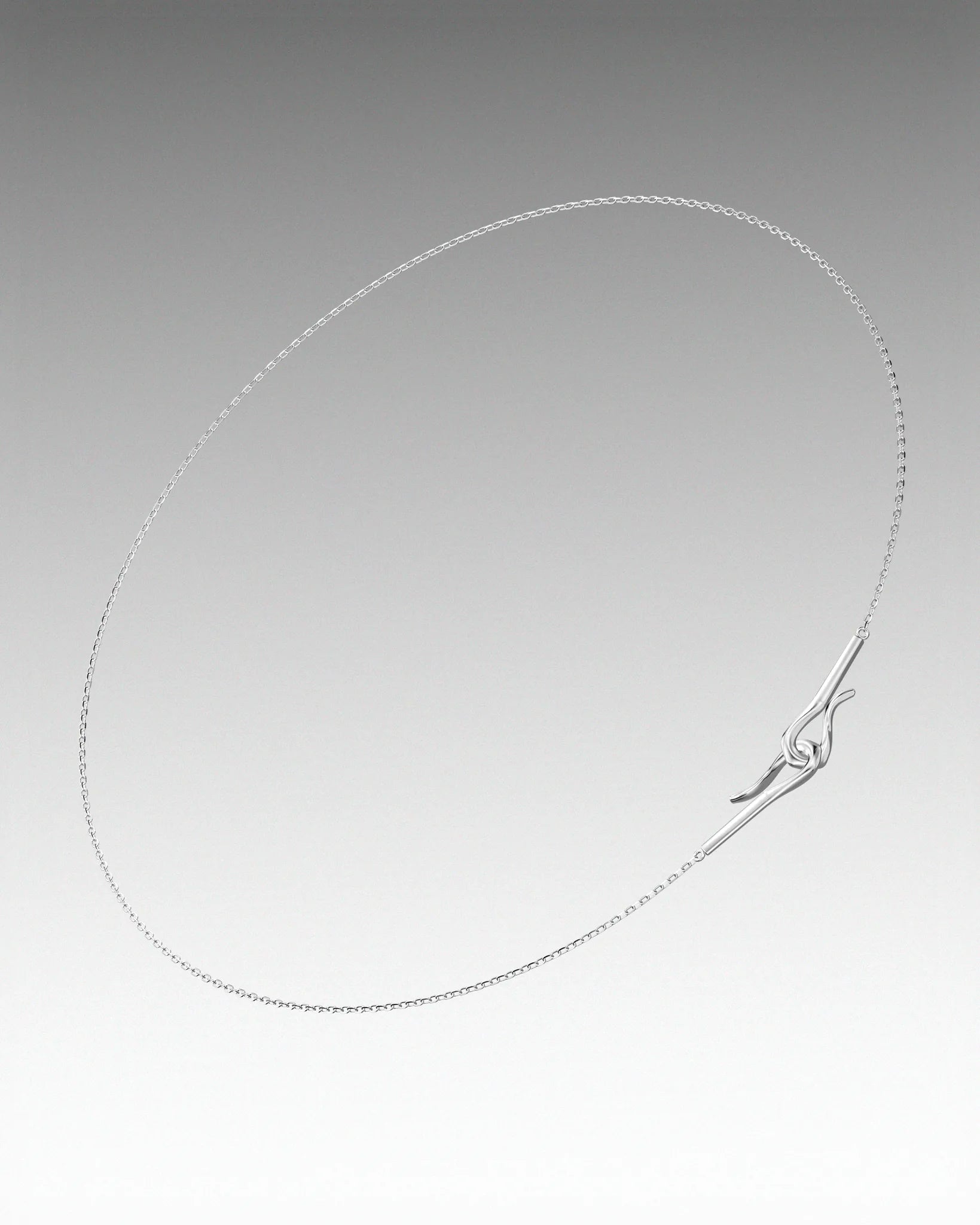 s925 double hook necklace #N128