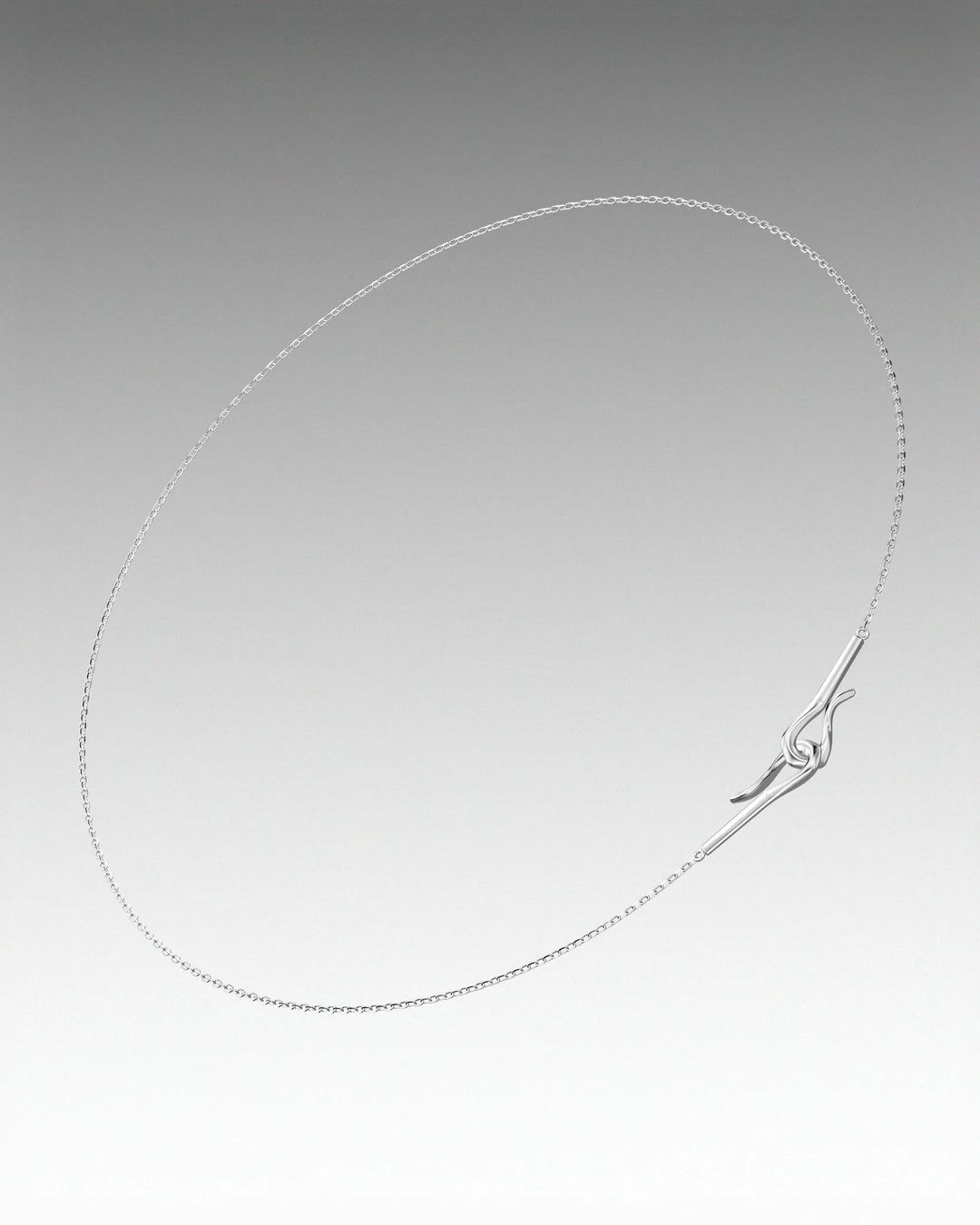 s925 double hook necklace #N128