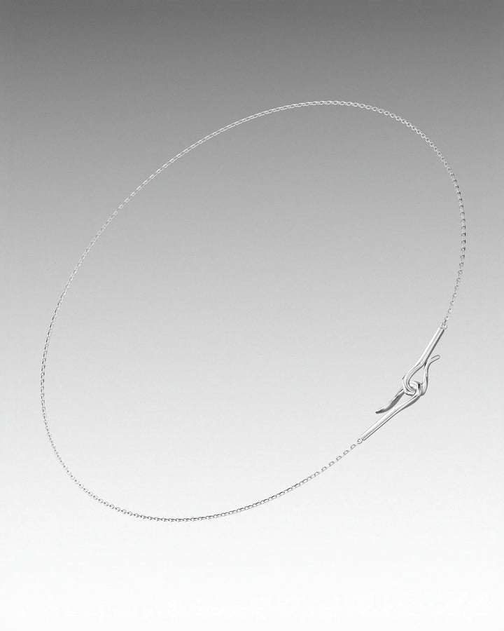 s925 double hook necklace #N128