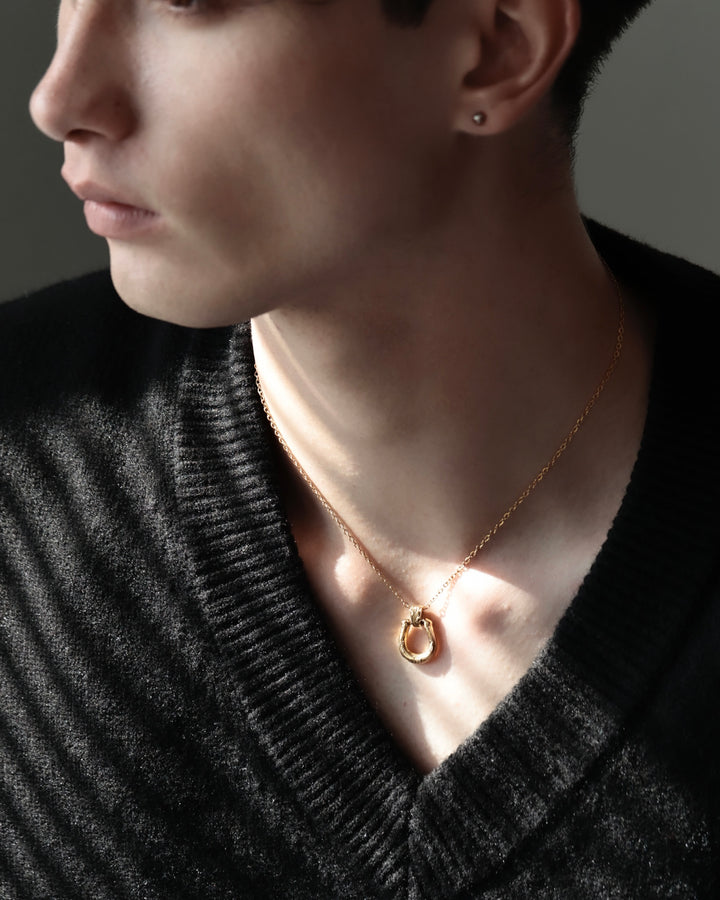 316L hawaiian horseshoe necklace #N28