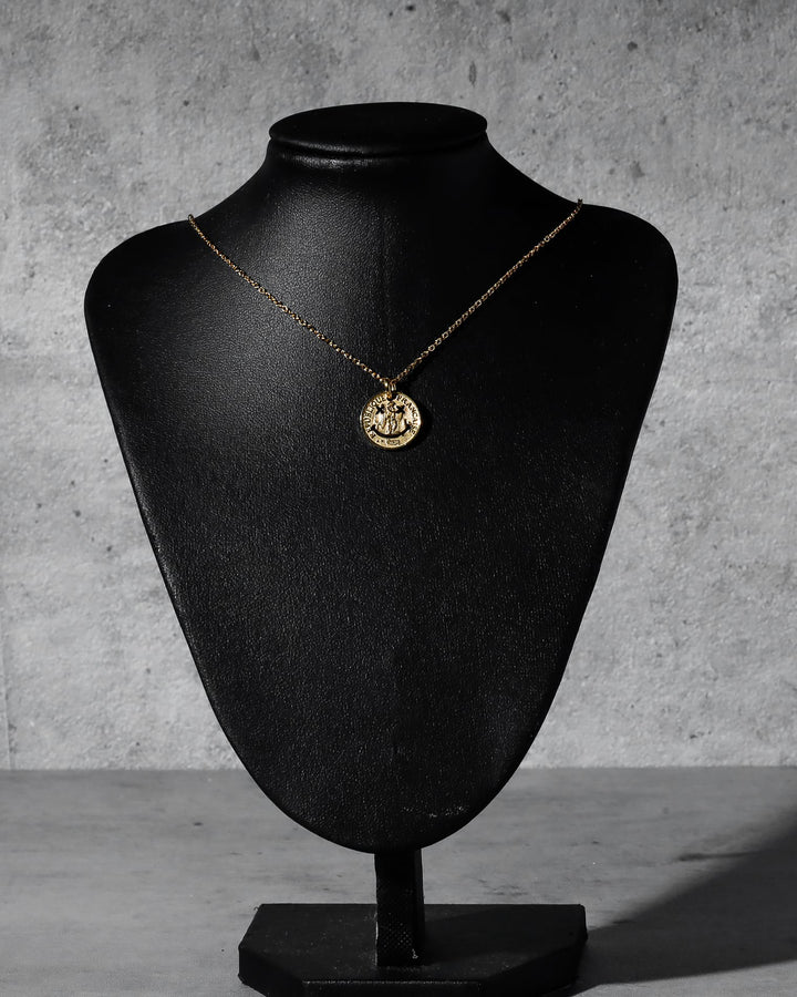 316L smile coin necklace #N41