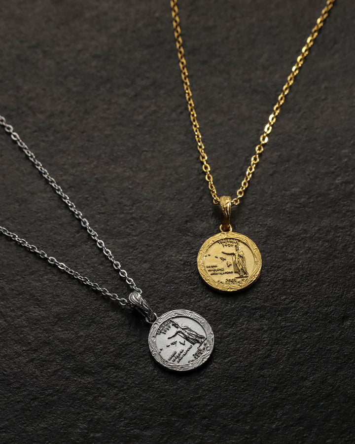 316L hawaiian coin necklace #N55