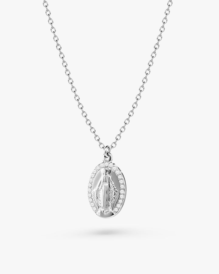 316L zilconia medai necklace #N60