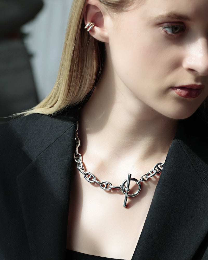 極美品 LOSE FORD 316L アンカーネックレス シルバー N63 316L anchor necklace ( 11mm ) #N63 – LOSE FORD