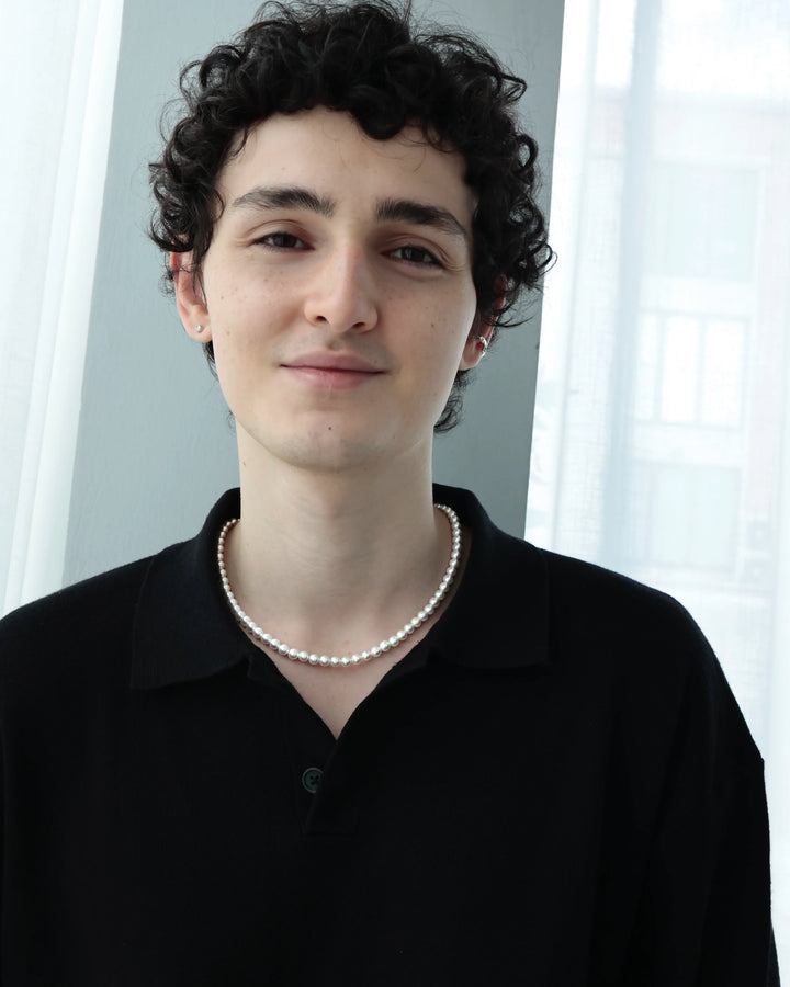 316L pearl necklace #N79